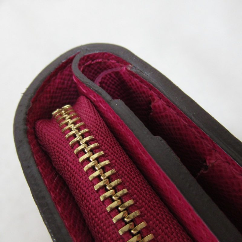 LOUIS VUITTON Compact Zip Round Wallet Brown Fuschia PVC coated canvas M95188 - Logoexplore - Image 10