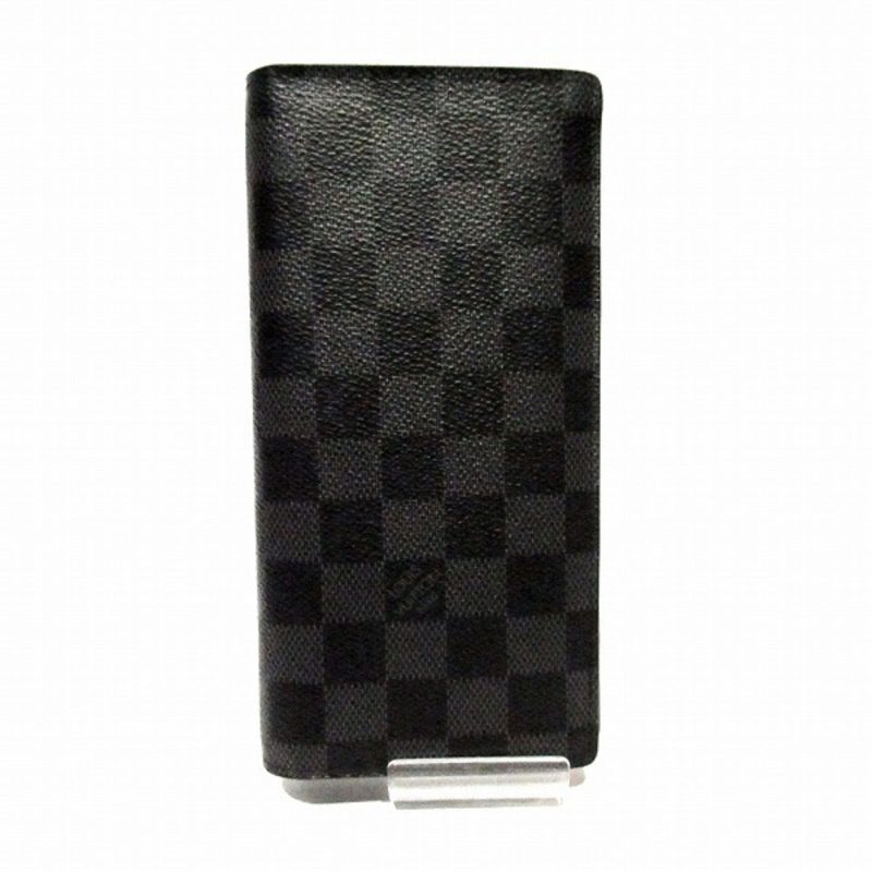LOUIS VUITTON Damier Graphite Portefeuille Brother N62665 Wallet Long Bifold Unisex - Logoexplore - Image 9