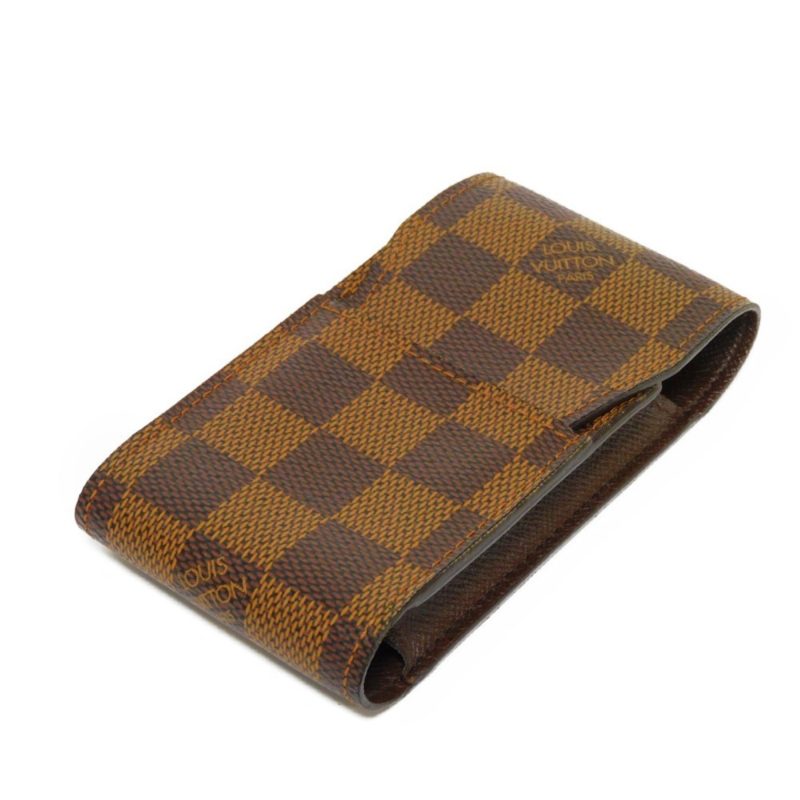 LOUIS VUITTON Cigarette Case Etuit Logo Brown Flap Type Damier Ebene N63024 Men's Women's - Logoexplore - Image 4