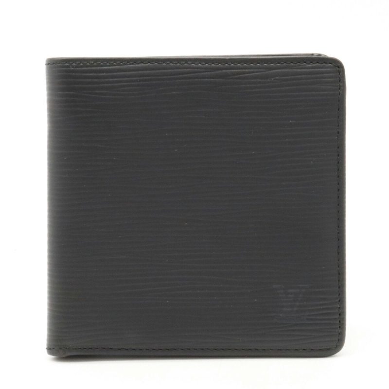 LOUIS VUITTON Epi Portefeuille Marco Bifold Wallet Soft Leather Noir Black M63652 - Logoexplore