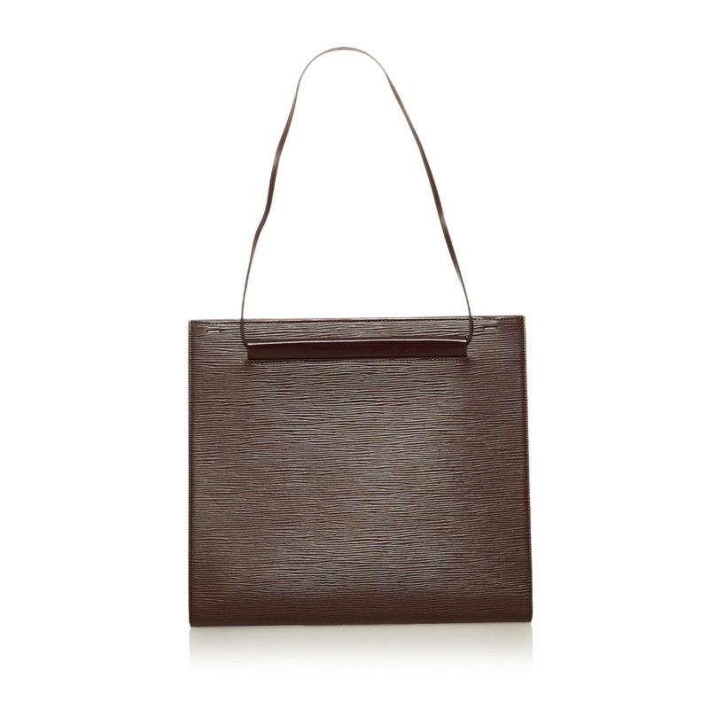 Louis Vuitton Epi Saint-Tropez Handbag Shoulder Bag M5246D Mocha Brown Leather Women's LOUIS VUITTON - Logoexplore - Image 3