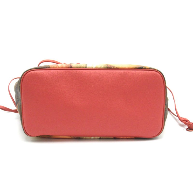 LOUIS VUITTON BOUCHER Neverfull MM Pink Beige Poppy petal Masters collection PVC coated canvas M43357 - Logoexplore - Image 5
