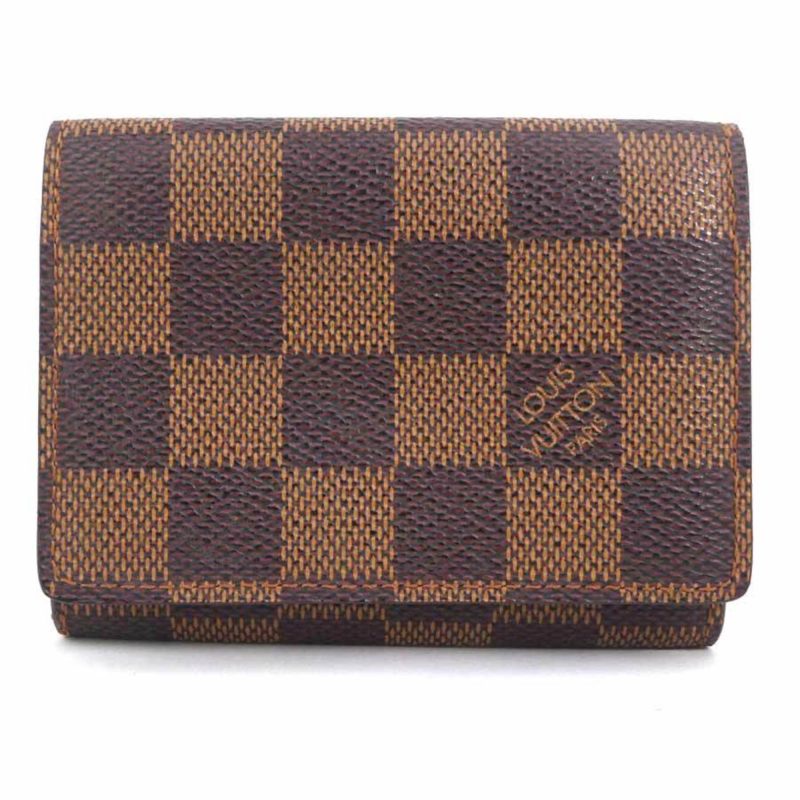 LOUIS VUITTON Card Case Damier Anvelop Carte de Visite Canvas Brown Unisex N62920 - Logoexplore