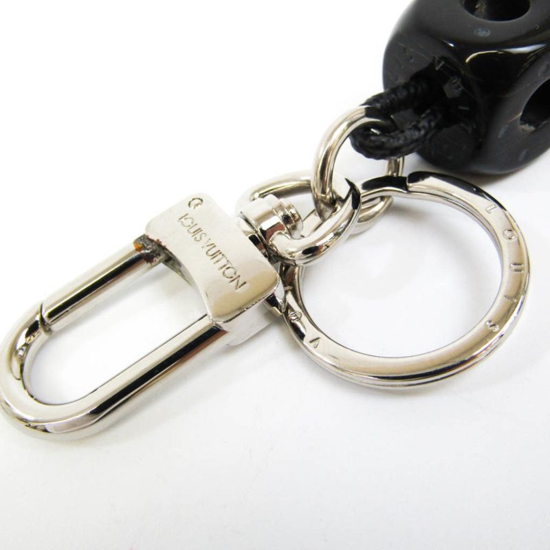 LOUIS VUITTON Damier Graphite Portocray Dice M66735 Keyring [Damier Graphite,Noir,Silver] - Logoexplore - Image 4