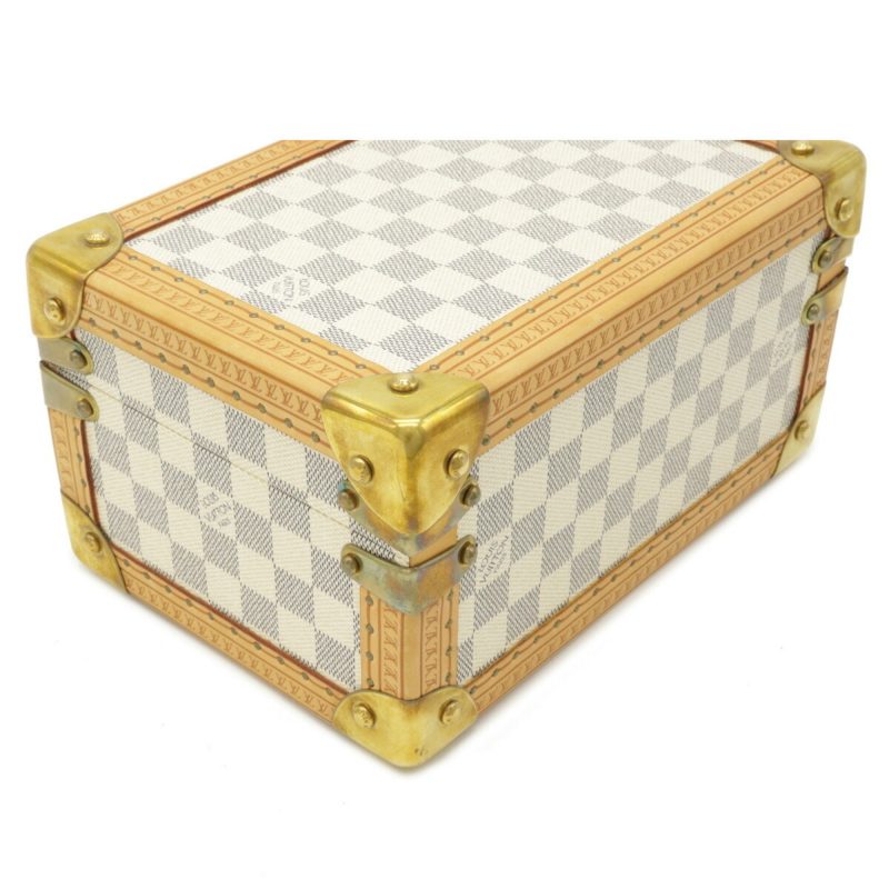 Louis Vuitton Damier Azur Coffret Tresor 24 Makeup Box Case Hard Trunk SP Order - Logoexplore - Image 3