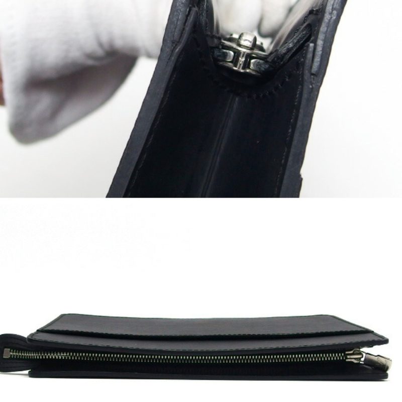 LOUIS VUITTON Epi Pochette Homme Clutch Bag Black M52522 - Logoexplore - Image 10