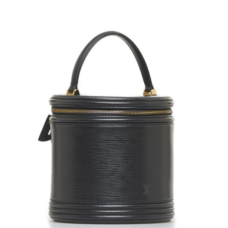 LOUIS VUITTON Epi Cannes Handbag Vanity Bag M48032 Noir Black Leather Ladies - Logoexplore - Image 2