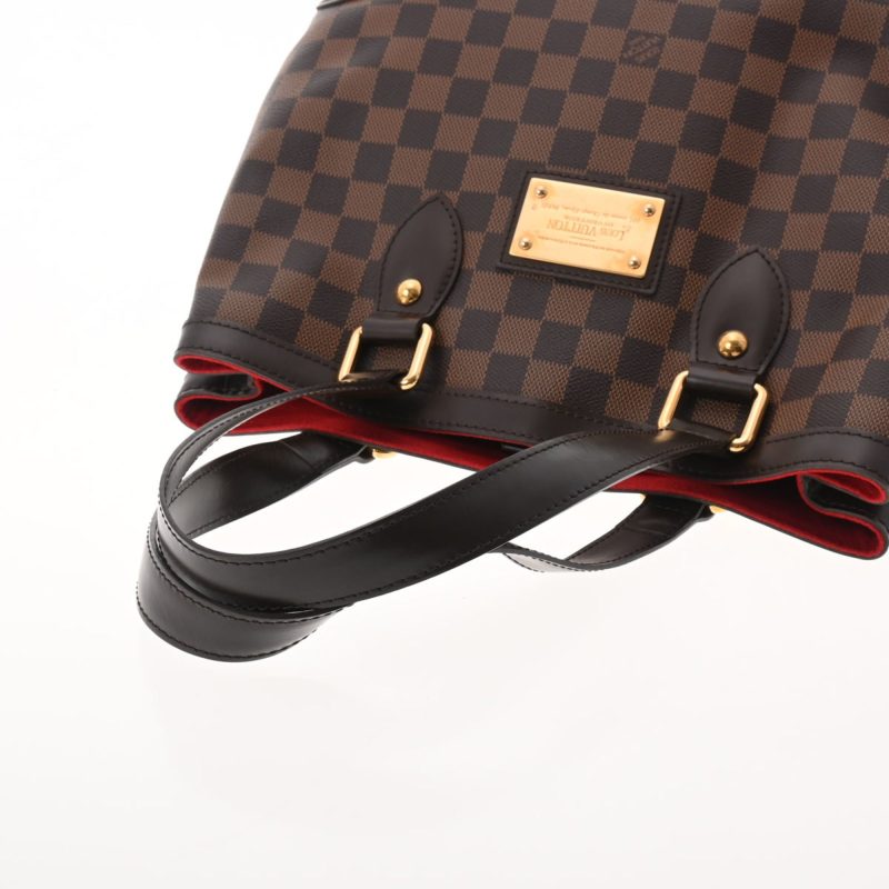 LOUIS VUITTON Damier Hampstead PM Brown N51205 Women's Canvas Handbag - Logoexplore - Image 3