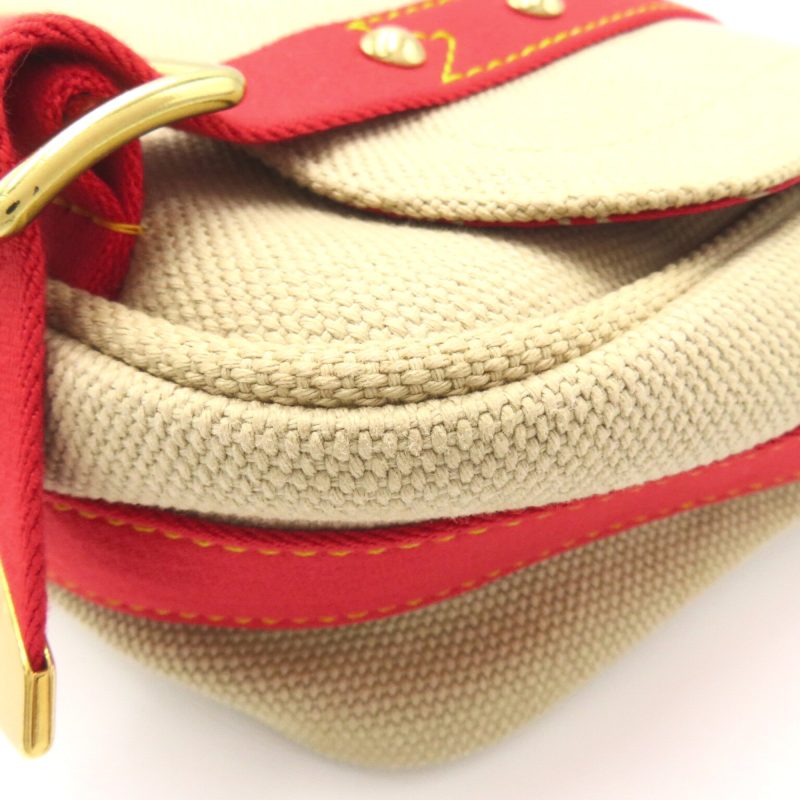 LOUIS VUITTON Buzzus PM Beige Red canvas Antigua M40041 - Logoexplore - Image 9