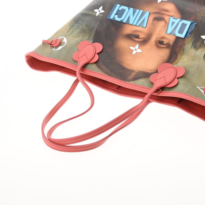 LOUIS VUITTON Da Vinci Masters Collection Neverfull MM Poppy Petal M43373 Women's Leather Tote Bag - Logoexplore - Image 3