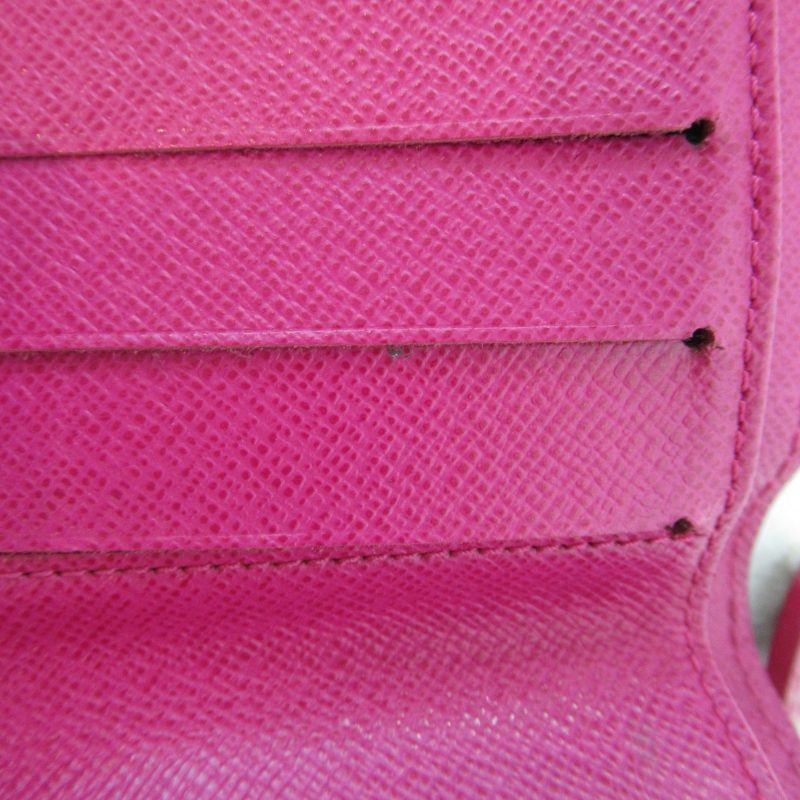 LOUIS VUITTON Compact Zip Round Wallet Brown Fuschia PVC coated canvas M95188 - Logoexplore - Image 8