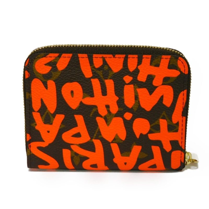 LOUIS VUITTON Coin Case Zippy Purse Orange Round Zipper Monogram Graffiti M93708 Men's Women's Wallet - Logoexplore - Image 3