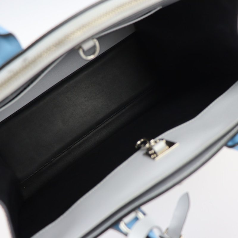 Louis Vuitton City Steamer MM Handbag M42435 Leather Black Gray Blue Silver Hardware 2WAY Shoulder Bag Tote - Logoexplore - Image 10
