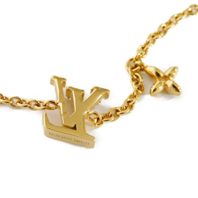 LOUIS VUITTON Bracelet LV Iconic Circle Strass Gold Monogram Flower Clear M00587 Women's Accessories Jewelry - Logoexplore - Image 5
