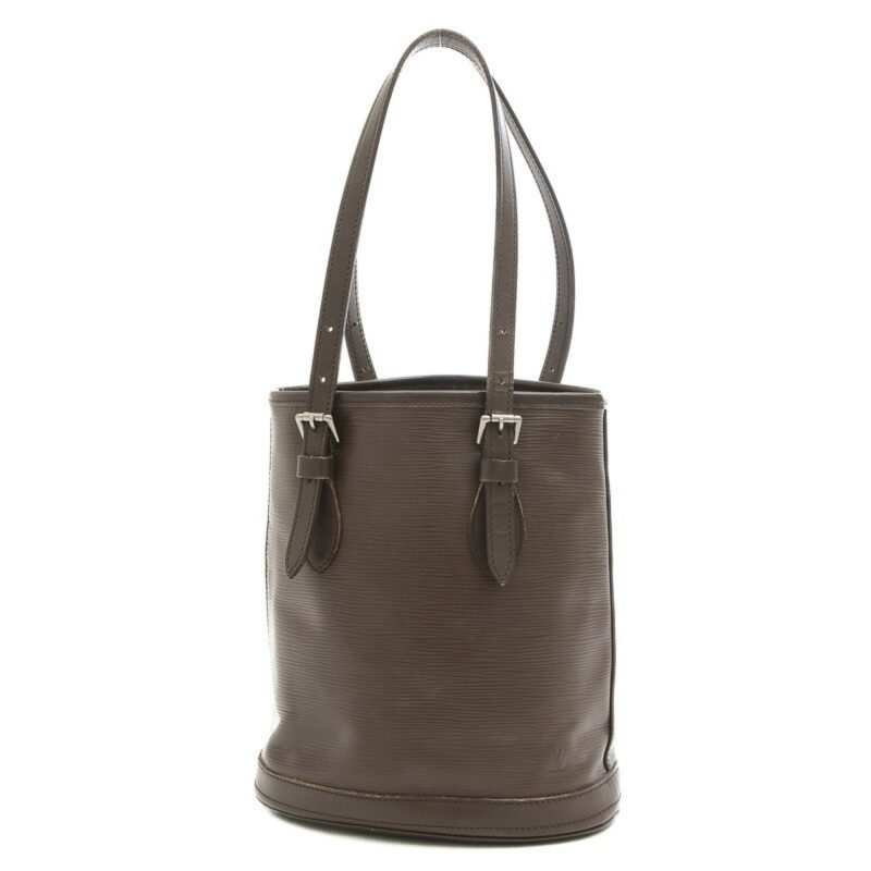 LOUIS VUITTON Epi Bucket PM Tote Bag with Pouch Mocha Brown M58990 - Logoexplore - Image 10