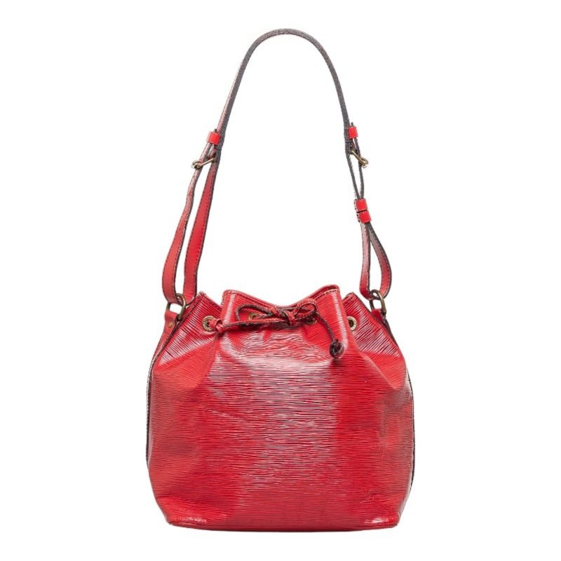 LOUIS VUITTON Epi Petite Noe Shoulder Bag M44107 Red Leather Women's - Logoexplore