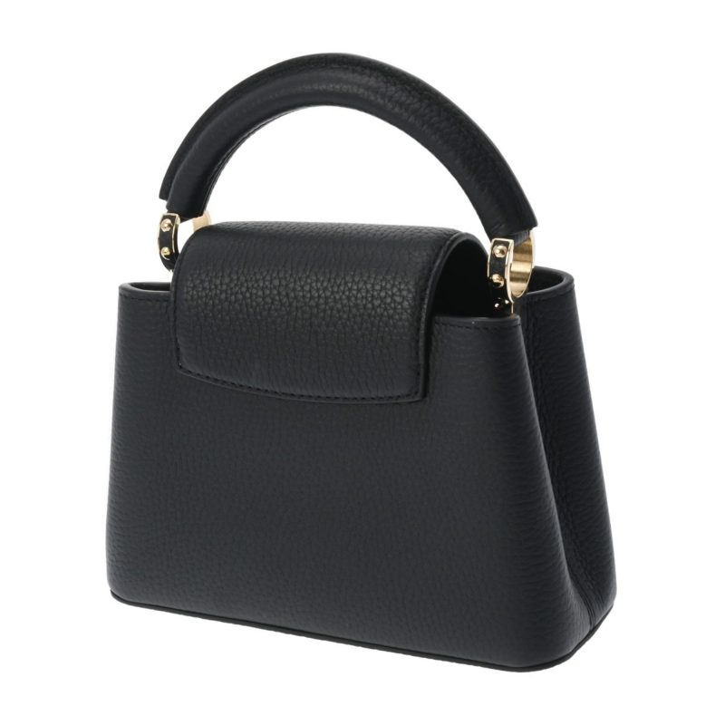 LOUIS VUITTON Capucines MINI Noir M56071 Women's Taurillon Leather Handbag - Logoexplore - Image 2