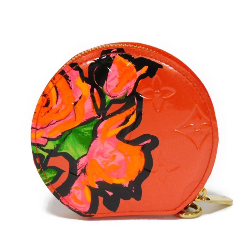 LOUIS VUITTON Coin Case Porte Monet Chapeau Embossed Patent Monogram Vernis Rose Orange Sunset M93691 Women's Wallet - Logoexplore - Image 3