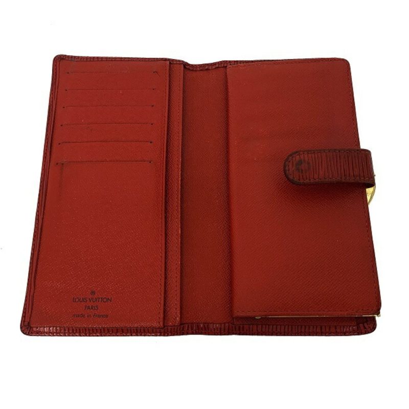 Louis Vuitton Continental Vienois Castilian Red Epi M63257 Gamaguchi Long Wallet Leather MI0032 LOUIS VUITTON Ladies - Logoexplore - Image 3