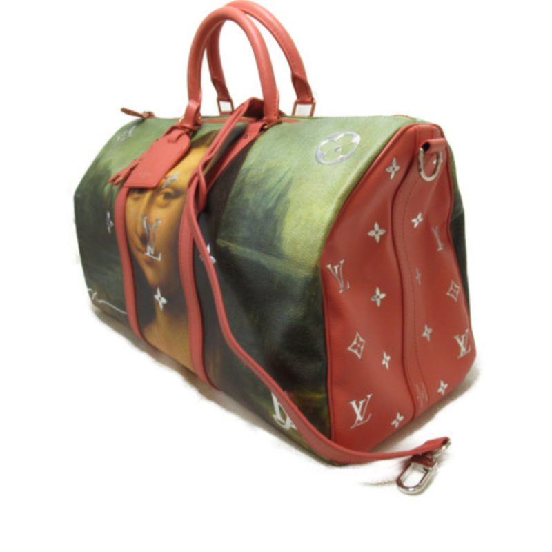 LOUIS VUITTON Da Vinci Keepall Bandouliere 50 Pink Masters collection PVC coated canvas M43377 - Logoexplore - Image 3