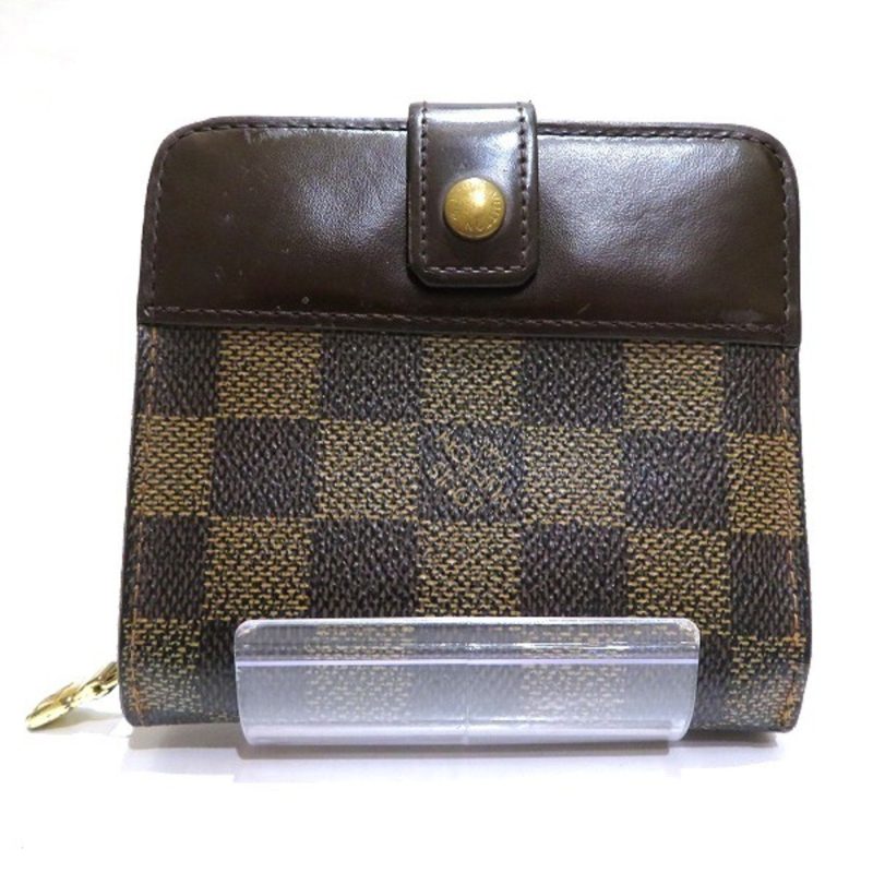 LOUIS VUITTON Damier Compact Zip N61668 Bifold Wallet Unisex - Logoexplore