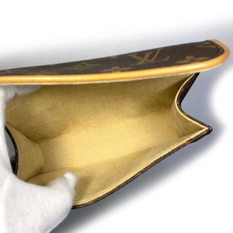 LOUIS VUITTON Body Bag Pochette Florentine Brown Beige Monogram M51855 S Size Canvas Nume FL0090 LB0070  Belt Waist Pouch Flap - Logoexplore - Image 7