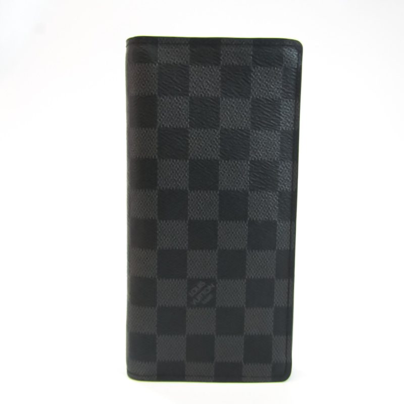 Louis Vuitton Damier Graphite Portofeuil Brother N62665 Men's Damier Graphite Long Wallet (bi-fold) Damier Graphite - Logoexplore