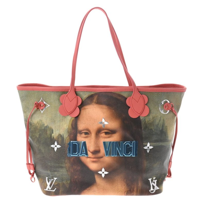LOUIS VUITTON Da Vinci Masters Collection Neverfull MM Poppy Petal M43373 Women's Leather Tote Bag - Logoexplore