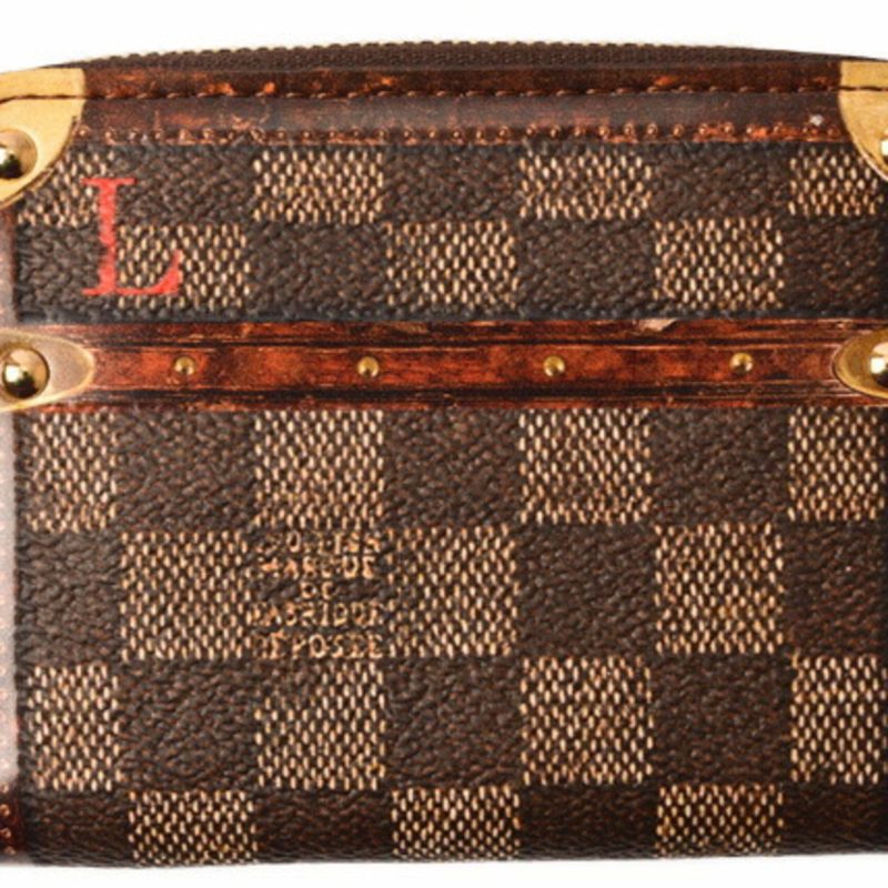 Louis Vuitton Coin Purse Card Case Isetan Store Limited LOUIS VUITTON Folded Wallet Zippy Trunk Time M63834 - Logoexplore - Image 5