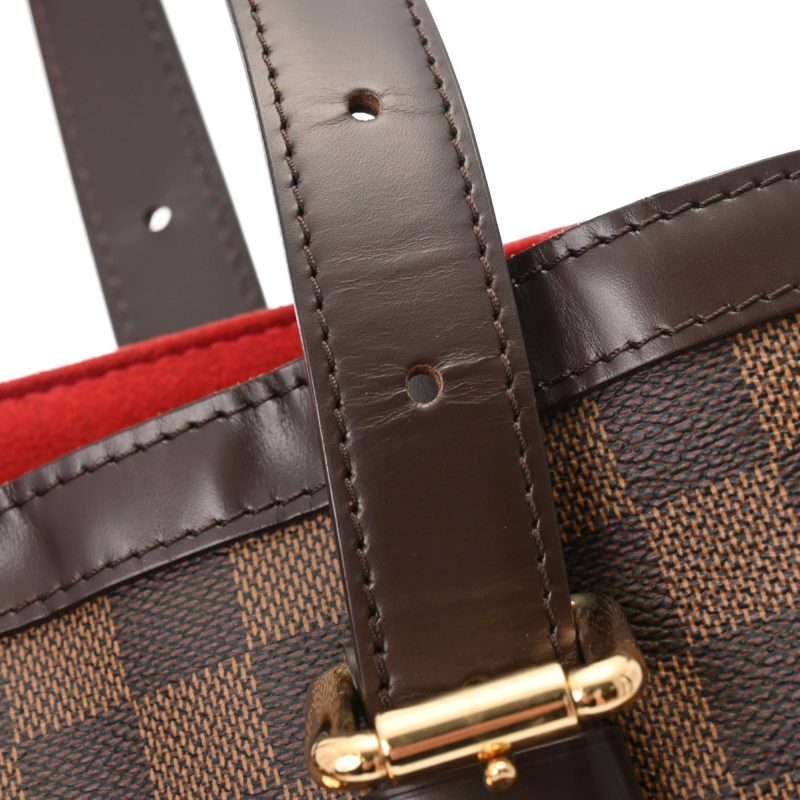 LOUIS VUITTON Damier Hampstead MM Brown N51204 Women's Canvas Handbag - Logoexplore - Image 5