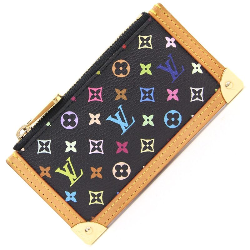 Louis Vuitton Coin Case Pochette Cremonogram Multicolor M92654 Noir Ladies Purse Key LOUISVUITTON - Logoexplore