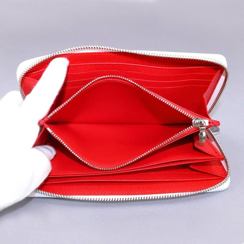LOUIS VUITTON Epi Infinity Dot LVxYK Zippy Wallet Long Leather White Red M81961 RFID - Logoexplore - Image 6