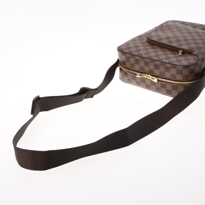 LOUIS VUITTON Damier Olaf MM Brown N41441 Men's Canvas Shoulder Bag - Logoexplore - Image 3