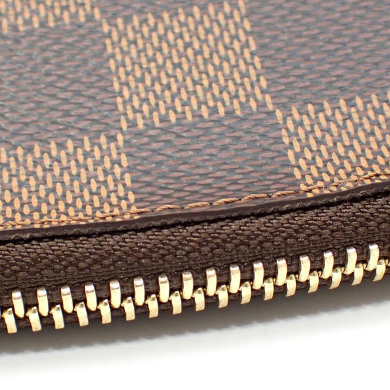 LOUIS VUITTON Damier Pochette Tick GM Women's N23345 Ebene Makeup - Logoexplore - Image 5