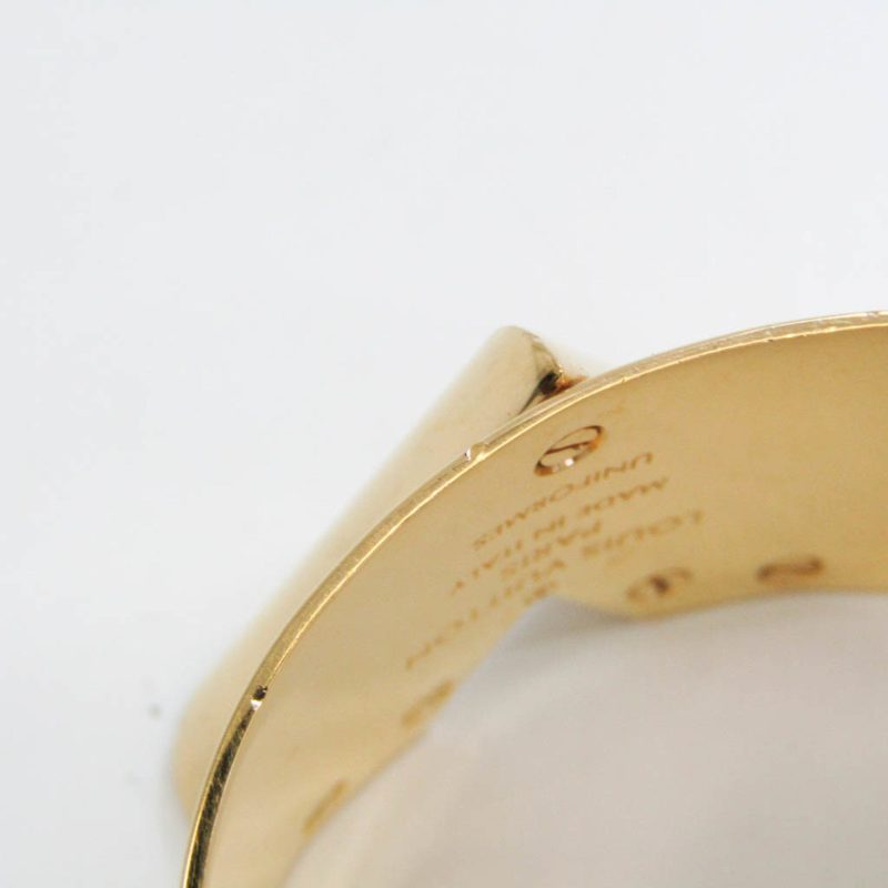 Louis Vuitton Essential V Metal Bangle Gold - Logoexplore - Image 5