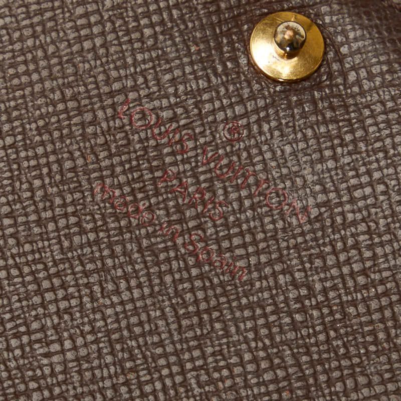 LOUIS VUITTON Damier Portomone Vietresor Bifold Wallet N61730 Brown PVC Leather Women's - Logoexplore - Image 10