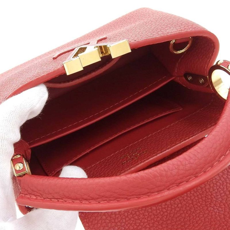 LOUIS VUITTON Capucine Mini Bag Taurillon Leather Scarlet M56845 - Logoexplore - Image 3