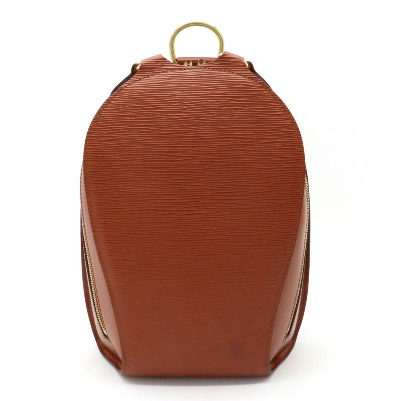 LOUIS VUITTON Epi Mabillon Backpack Rucksack Shoulder Bag Leather Kenya Brown M52233 - Logoexplore