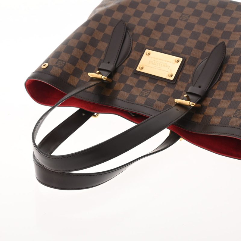 LOUIS VUITTON Damier Hampstead MM Brown N51204 Women's Canvas Handbag - Logoexplore - Image 3