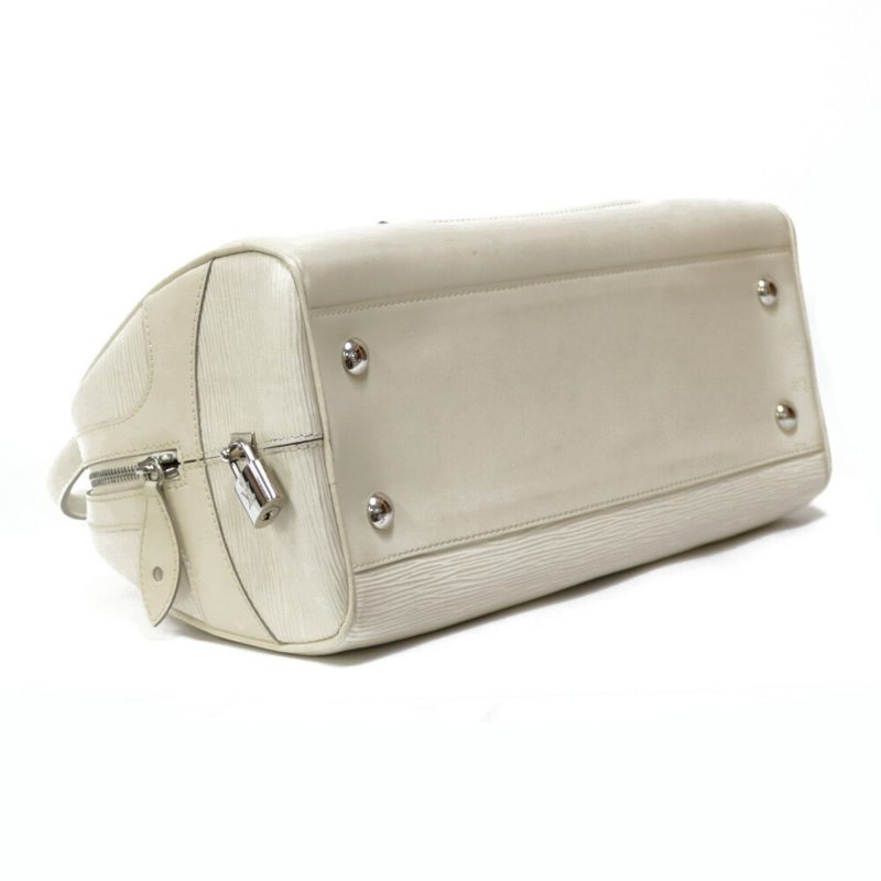 LOUIS VUITTON Bowling Montaigne GM Epi Shoulder Bag Leather M5931J White Ladies - Logoexplore - Image 5