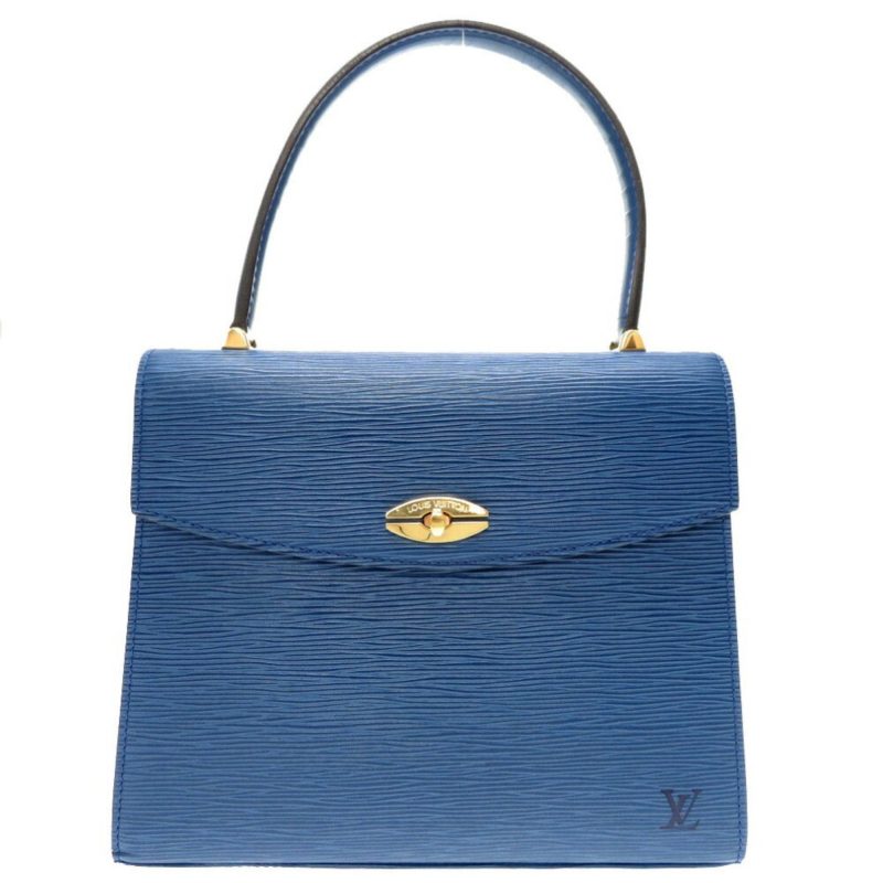 Louis Vuitton Epi Malesherbes Blue M52375 Handbag - Logoexplore