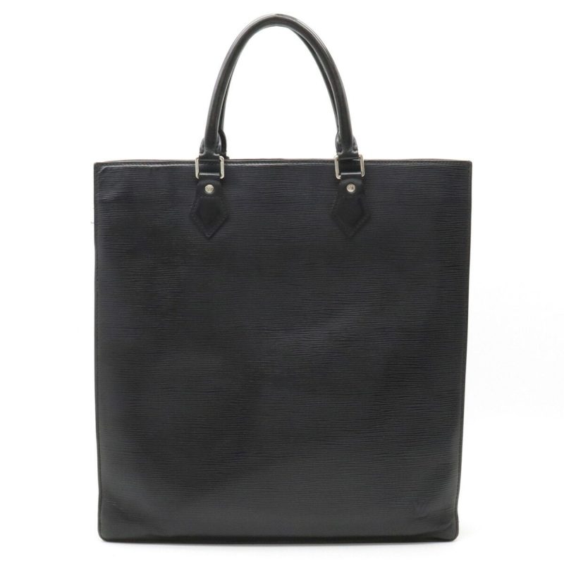 LOUIS VUITTON Epi Sac Pla Tote Bag Handbag Square Noir Black M59082 - Logoexplore