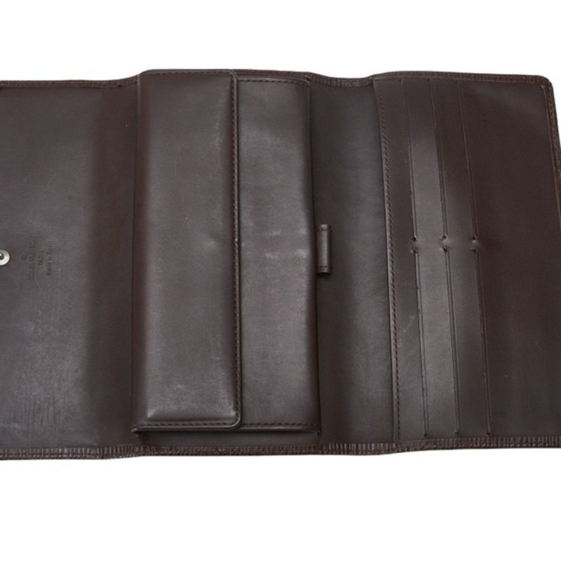 LOUIS VUITTON Epi Portefeuil International Long Wallet M63590 Mocha Brown Leather Ladies - Logoexplore - Image 5