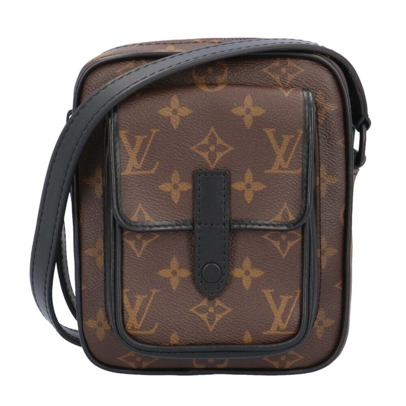 LOUIS VUITTON Crust Fur Wearable Monogram Macassar Shoulder Bag M69404 Brown Unisex - Logoexplore