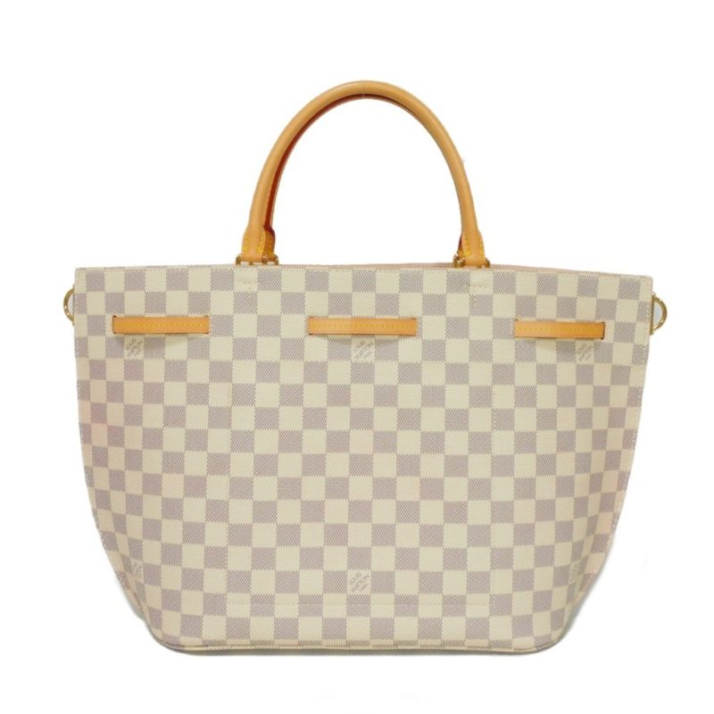 LOUIS VUITTON Handbag Girolatta Logo White 2WAY Shoulder Bag Damier Azur Rose Ballerine N41579 Women's - Logoexplore - Image 4
