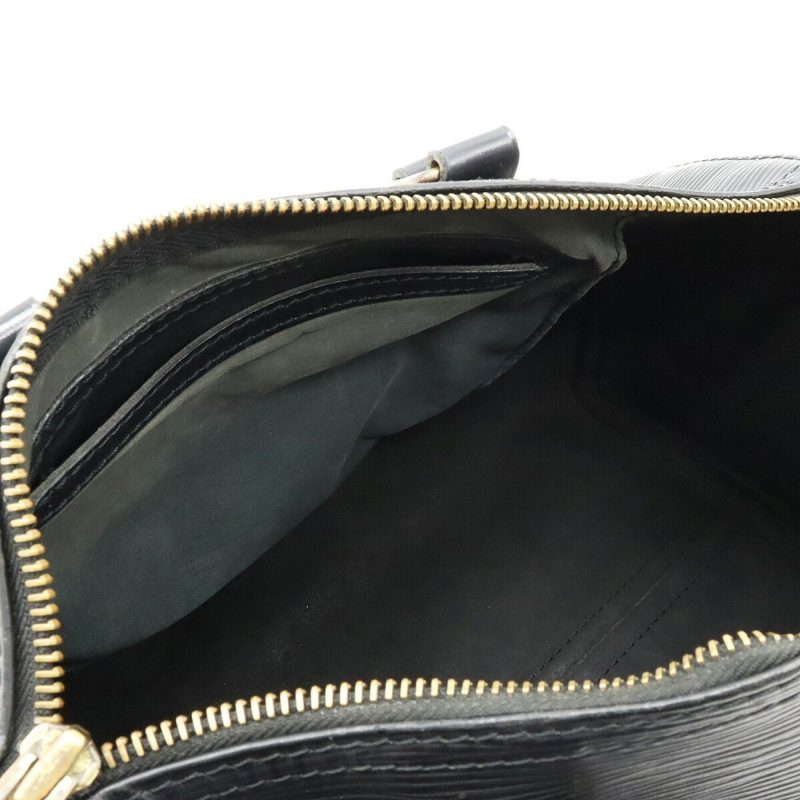 LOUIS VUITTON Epi Speedy 25 Handbag Boston Bag Leather Noir Black M43012 - Logoexplore - Image 5