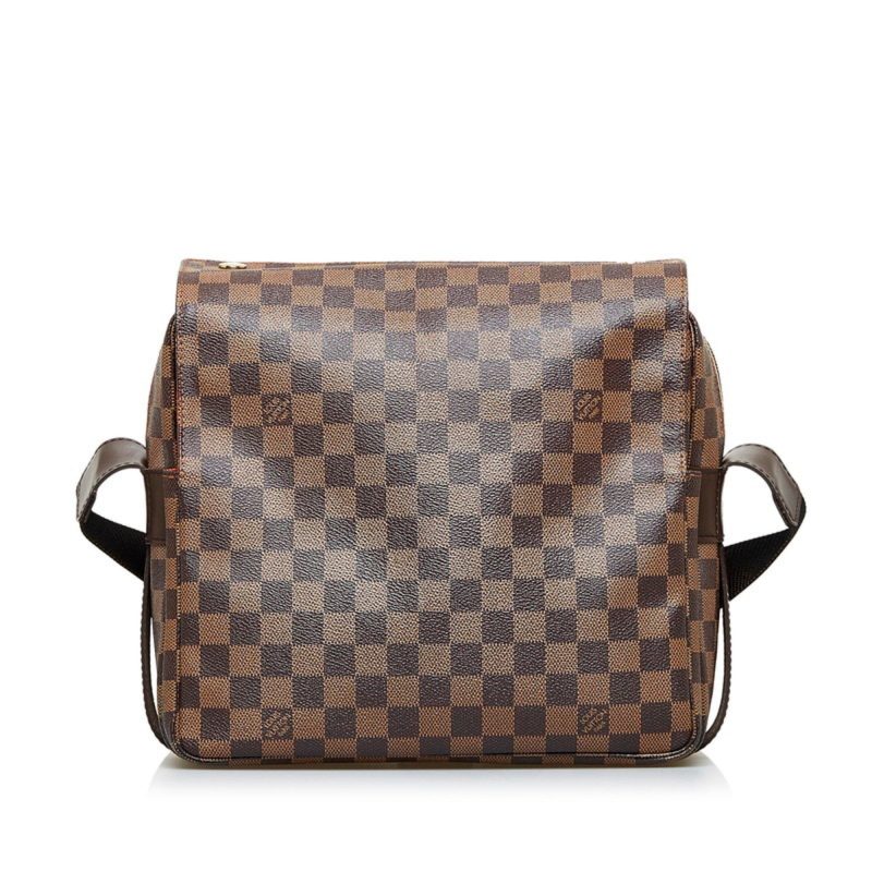 LOUIS VUITTON Damier Naviglio Shoulder Bag N45255 Brown PVC Leather Ladies - Logoexplore - Image 3