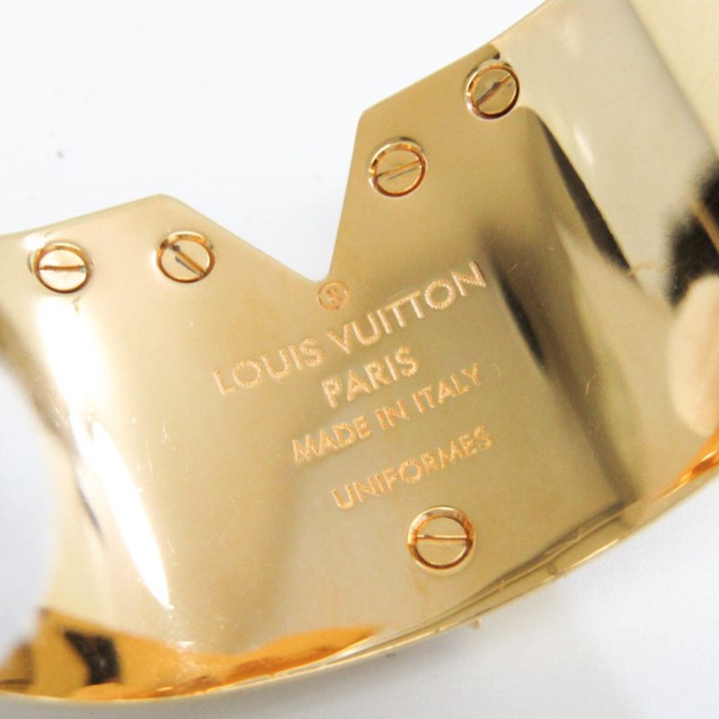 Louis Vuitton Essential V Metal Bangle Gold - Logoexplore - Image 7