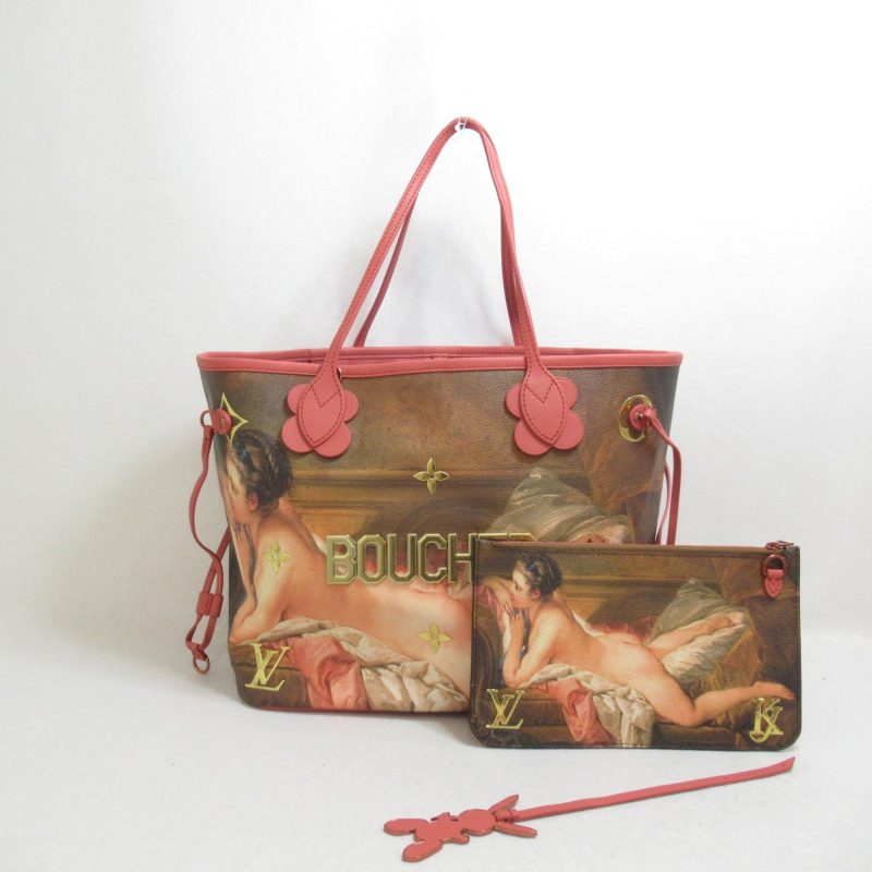 LOUIS VUITTON Boucher Neverfull MM Tote Bag Pink Masters collection PVC coated canvas - Logoexplore - Image 5