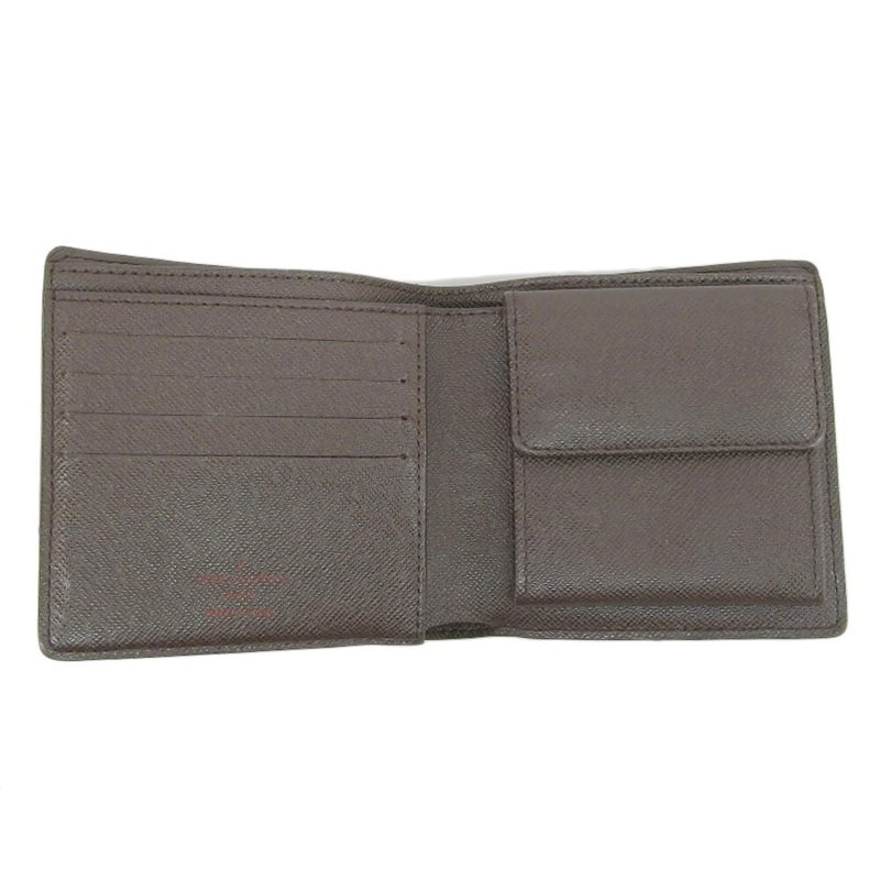 LOUIS VUITTON Damier Portefeuille Marco Bifold Wallet Ebene N61675 - Logoexplore - Image 6